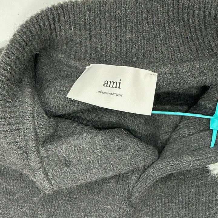 AMI AMIPARIS FW24 Heart Pattern Knit Polo Sweater -2507 Size US S / EU 44-46 / 1 - 4 Thumbnail