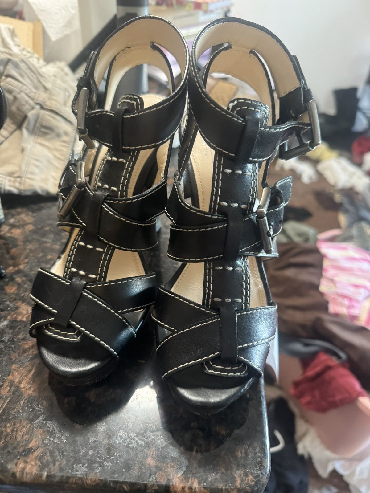 Coach Coach strappy heels Size US 6 / IT 36 - 1 Thumbnail