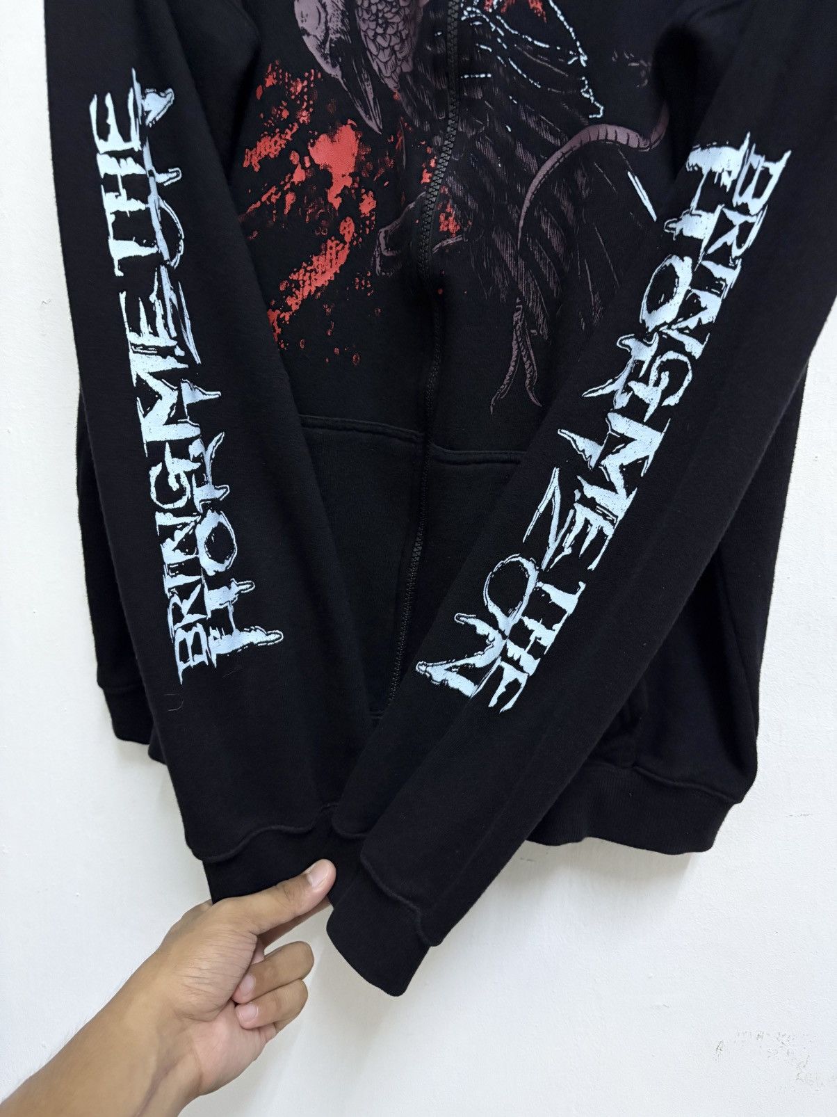 Band Tees Rare ! Bring Me The Horizon / Rats & Crow Violent Hoodie Size US XL / EU 56 / 4 - 8 Thumbnail