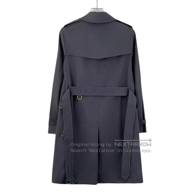 Burberry Burberry Blue Cotton Trench Coat. Size US S / EU 44-46 / 1 - 2 Thumbnail