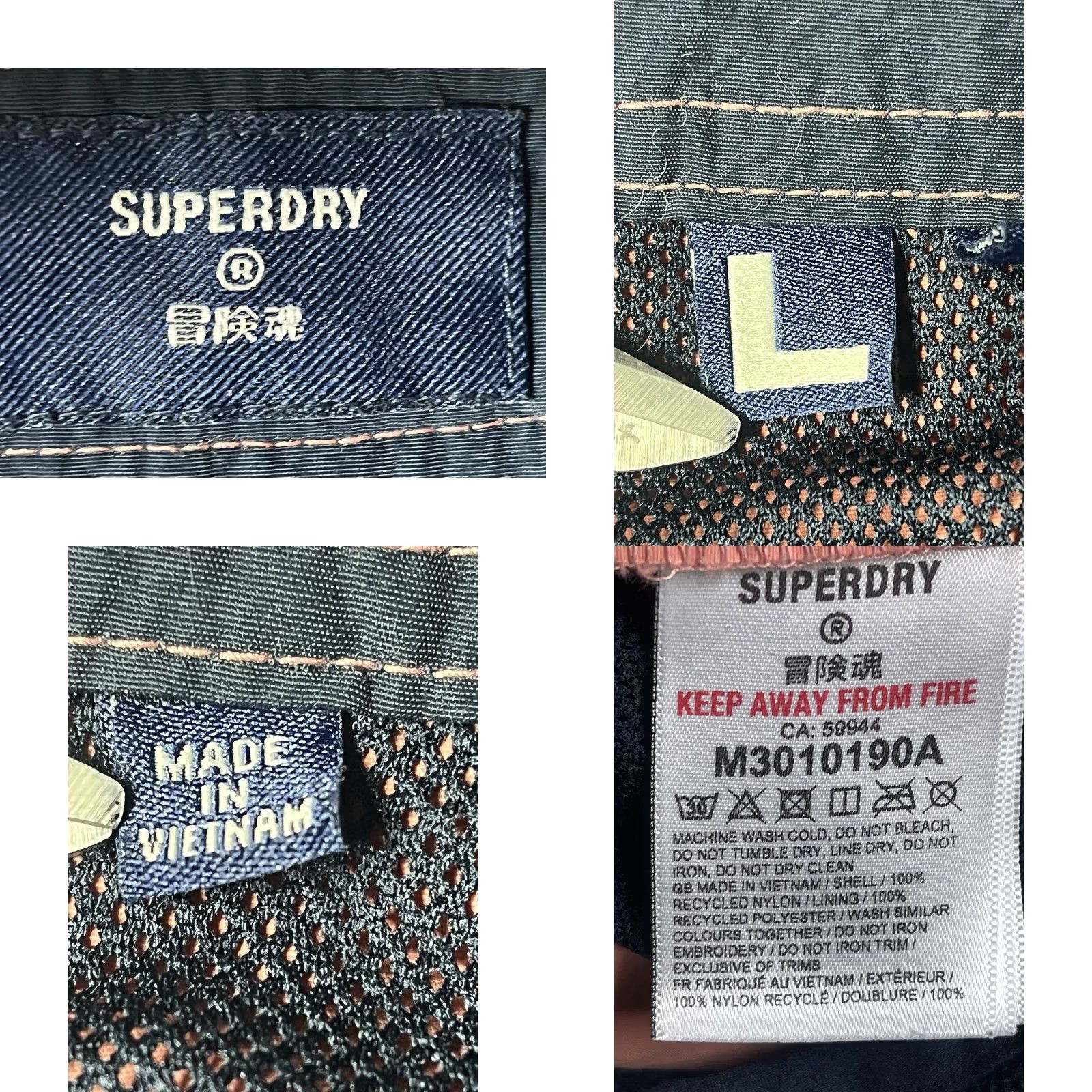Superdry Superdry Swim Shorts Orange Black Men’s Size L Lined Size US 33 - 8 Thumbnail