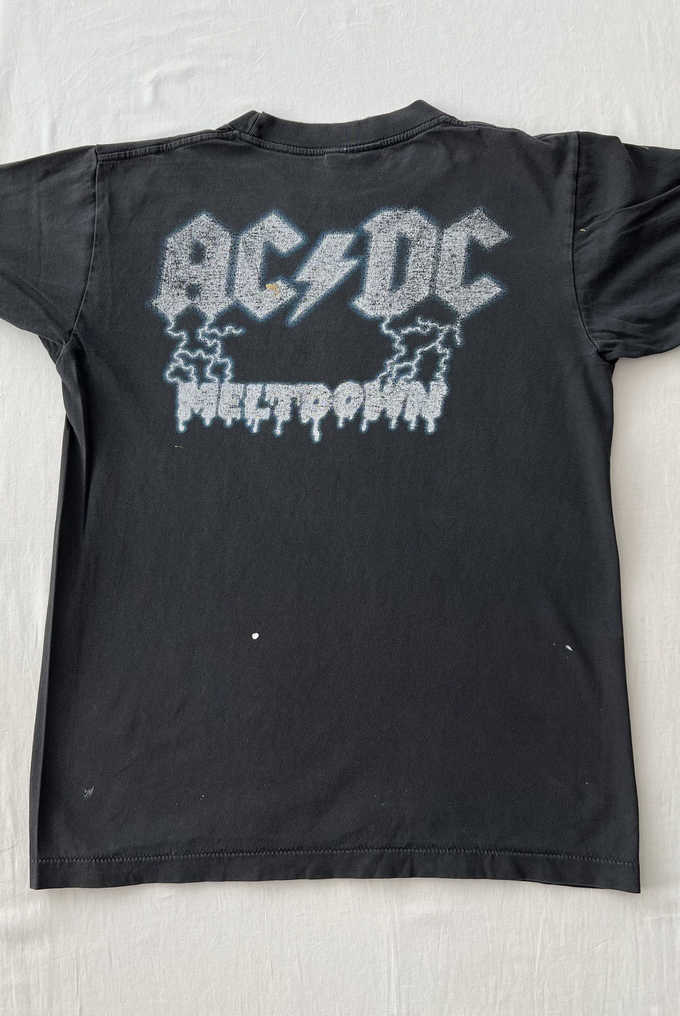 Band Tees Vintage 90s AC/DC Meltdown Frankenstein Lightning T-shirt Size US M / EU 48-50 / 2 - 17 Thumbnail