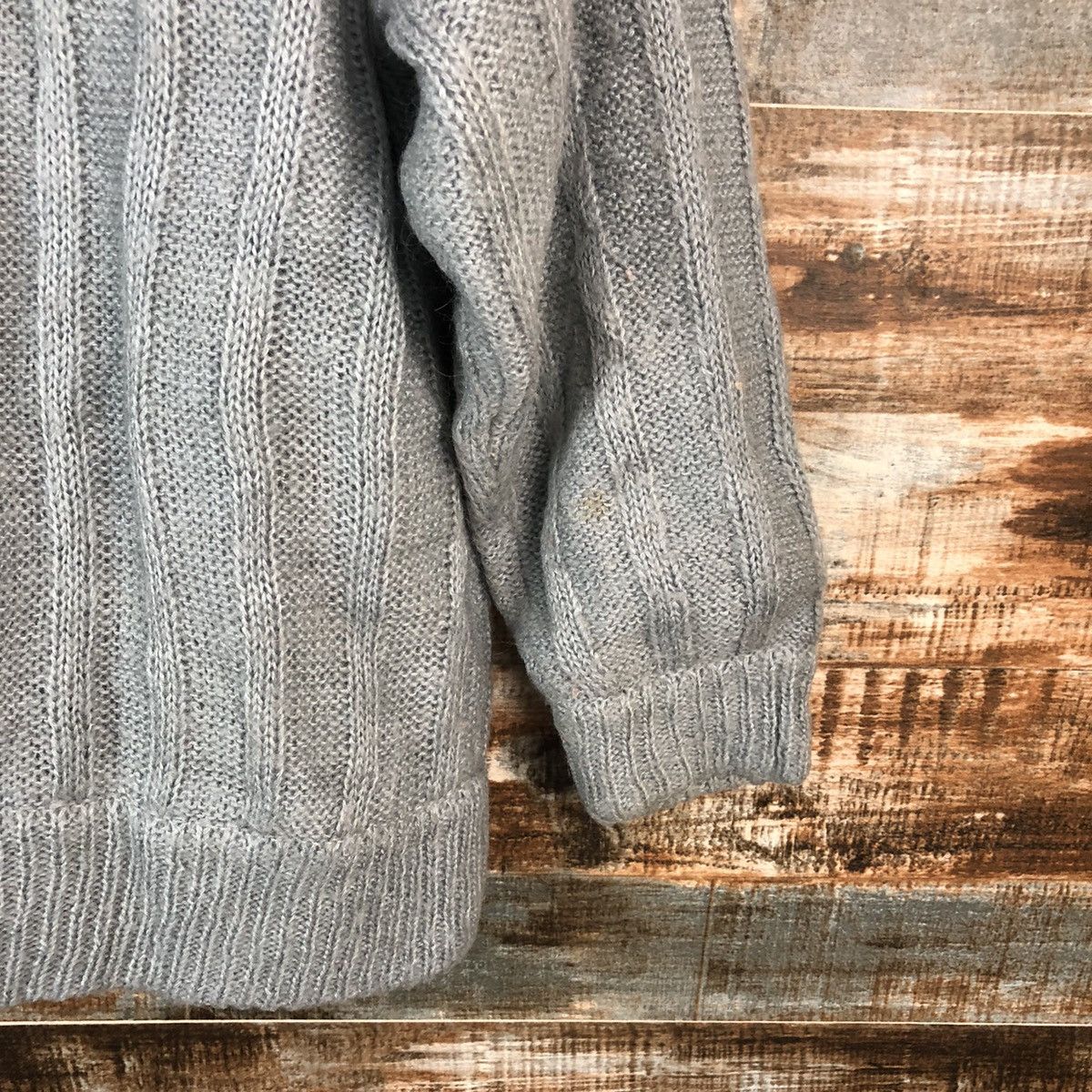 Japanese Brand Sec Grey Cardigan vintage Knitwear #A2244 Size L / US 10 / IT 46 - 17 Thumbnail