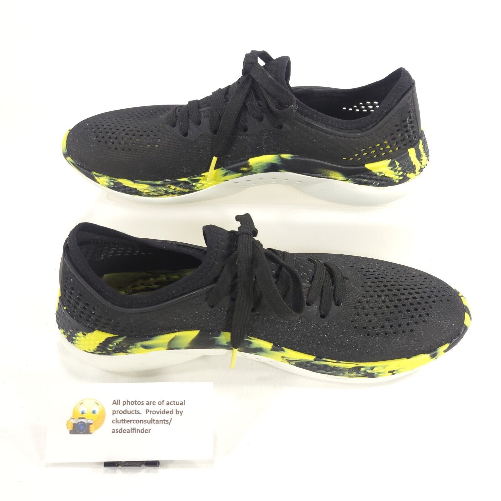 Crocs Crocs LiteRide 360 Marble Pacer Shoe Men Size 8 207633 Black Size US 8 / EU 41 - 4 Thumbnail