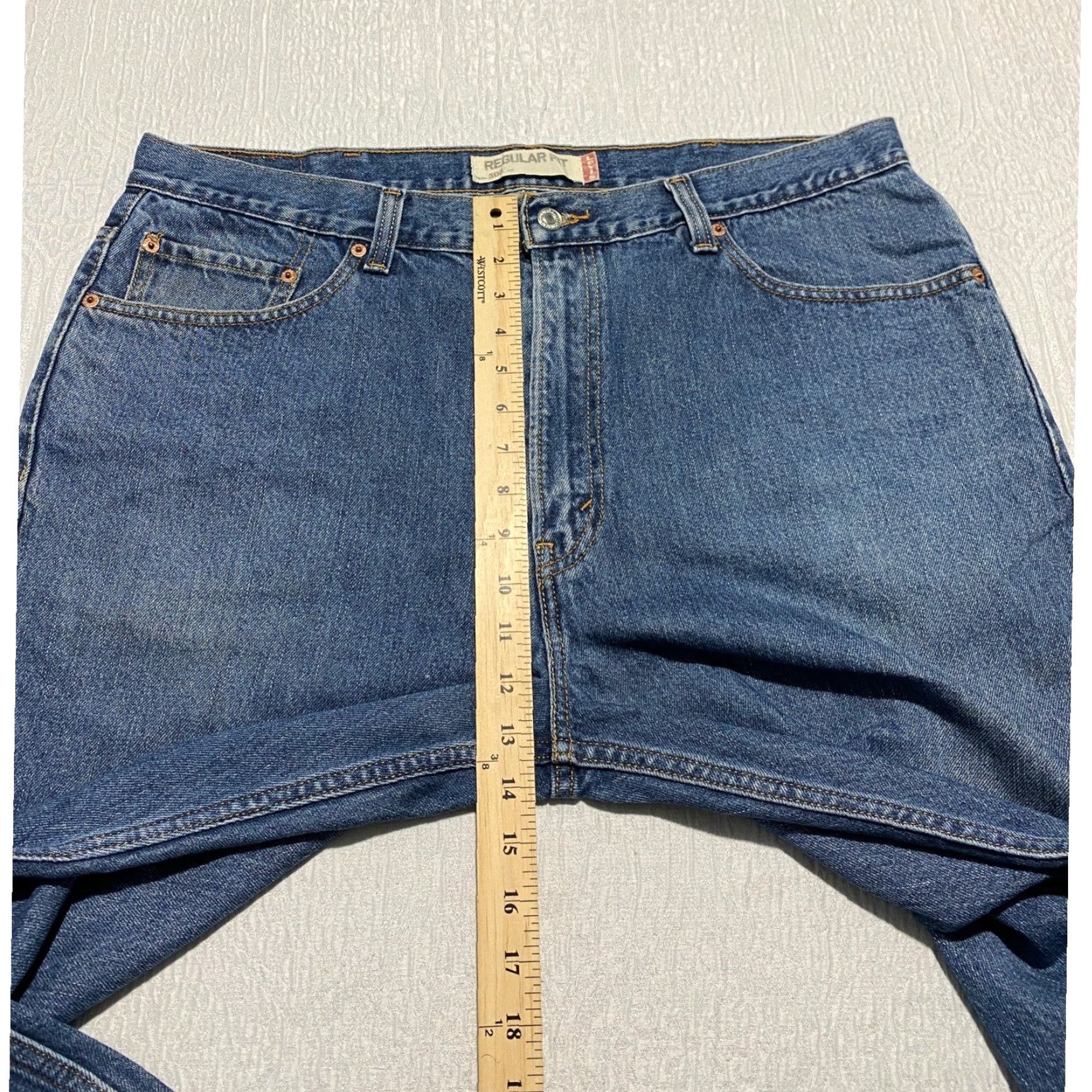 Levi's Levi's 505 Regular Fit Jeans Men Blue Denim Straight Leg 40x30 Regular Jeans Mens Cotton Denim Size US 40 / EU 56 - 6 Thumbnail