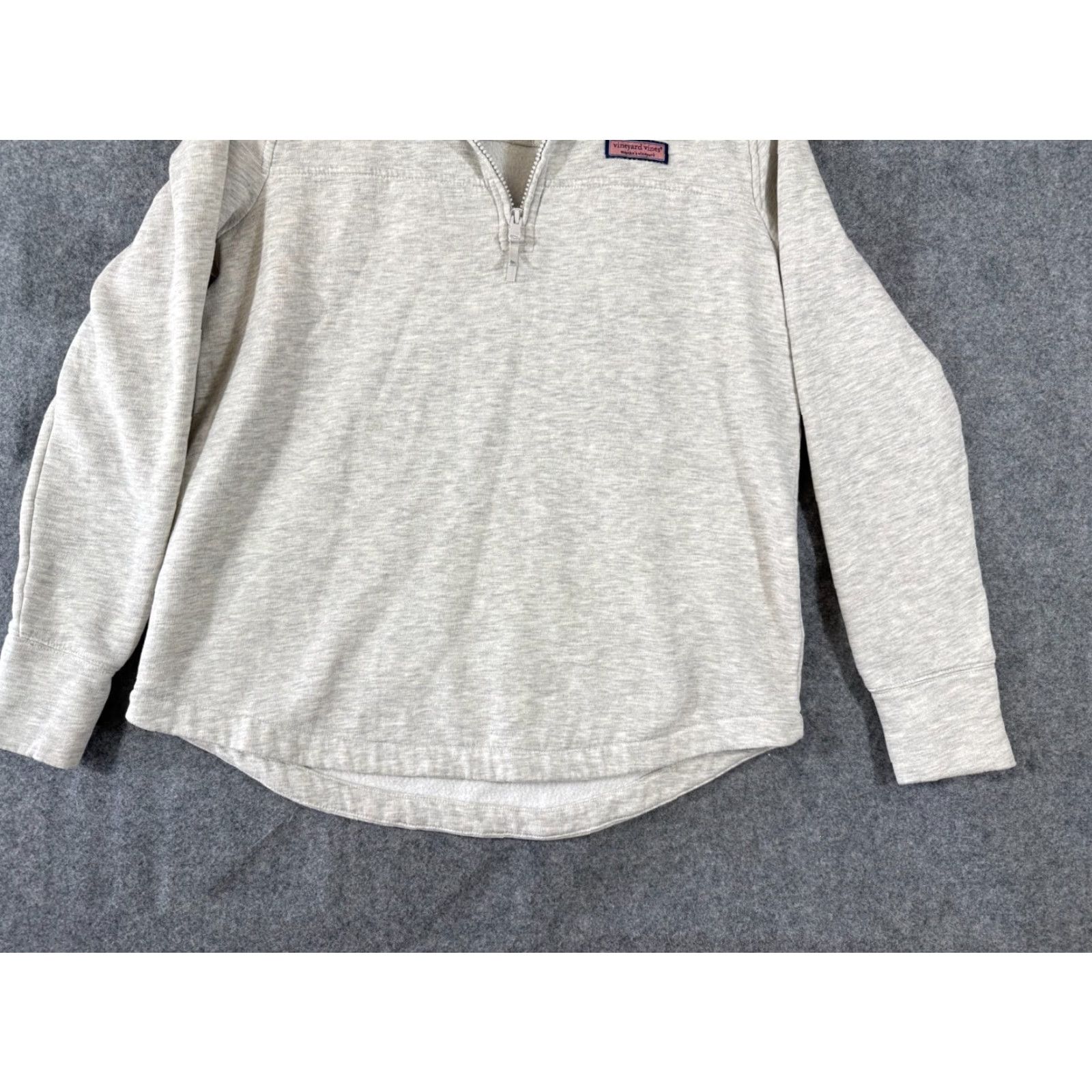 Vineyard Vines Vineyard Vines Sweater Mens S Heather Gray Fleece 1/4 Zip Pullover Mock Neck Logo Shirt Size US S / EU 44-46 / 1 - 4 Thumbnail