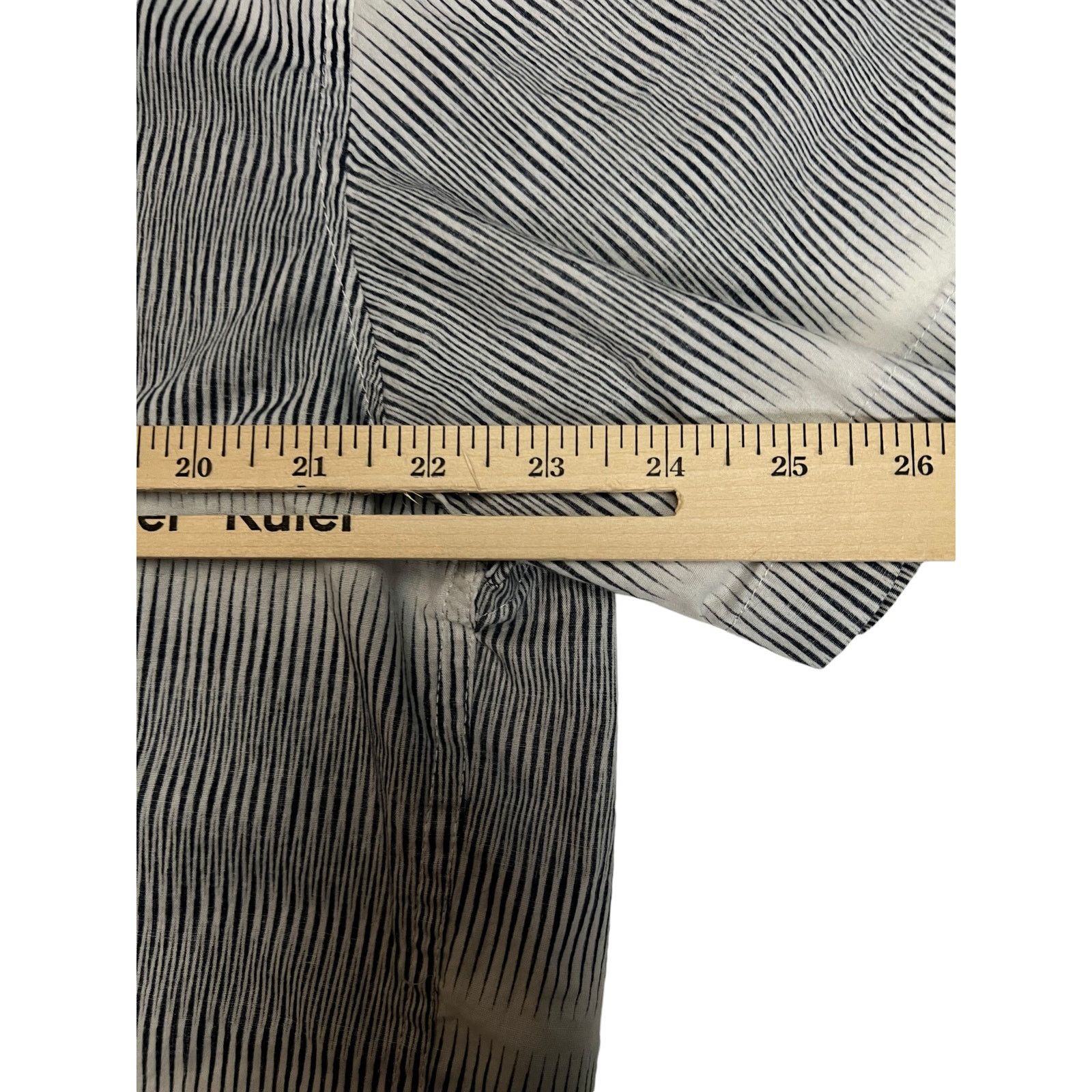 Zoo York Zoo York Short Sleeve Button Up Shirt White Black Striped Size US XXL / EU 58 / 5 - 9 Thumbnail