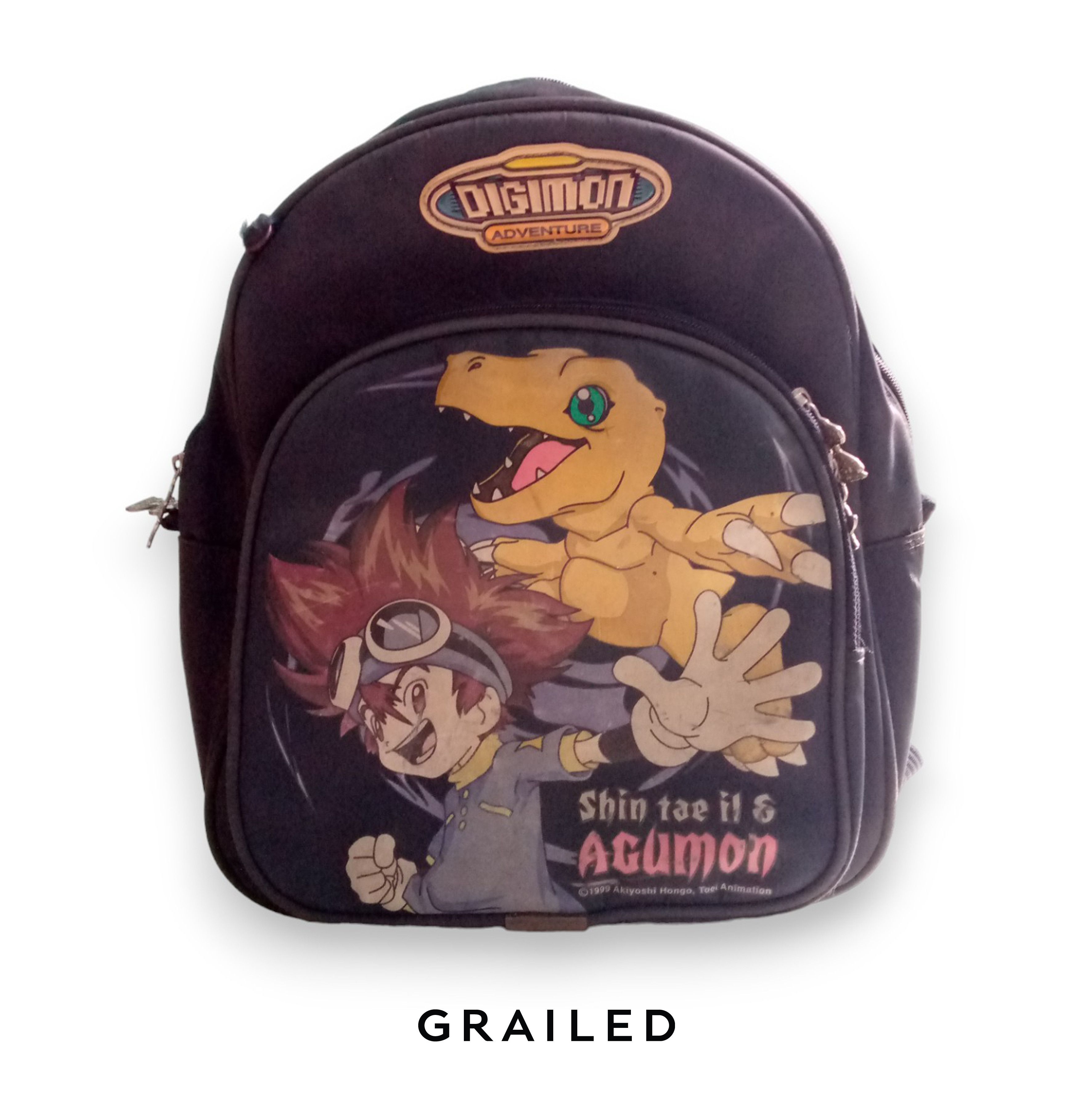 image of Vintage Digimon Adventure Backpack in Navy, Men's