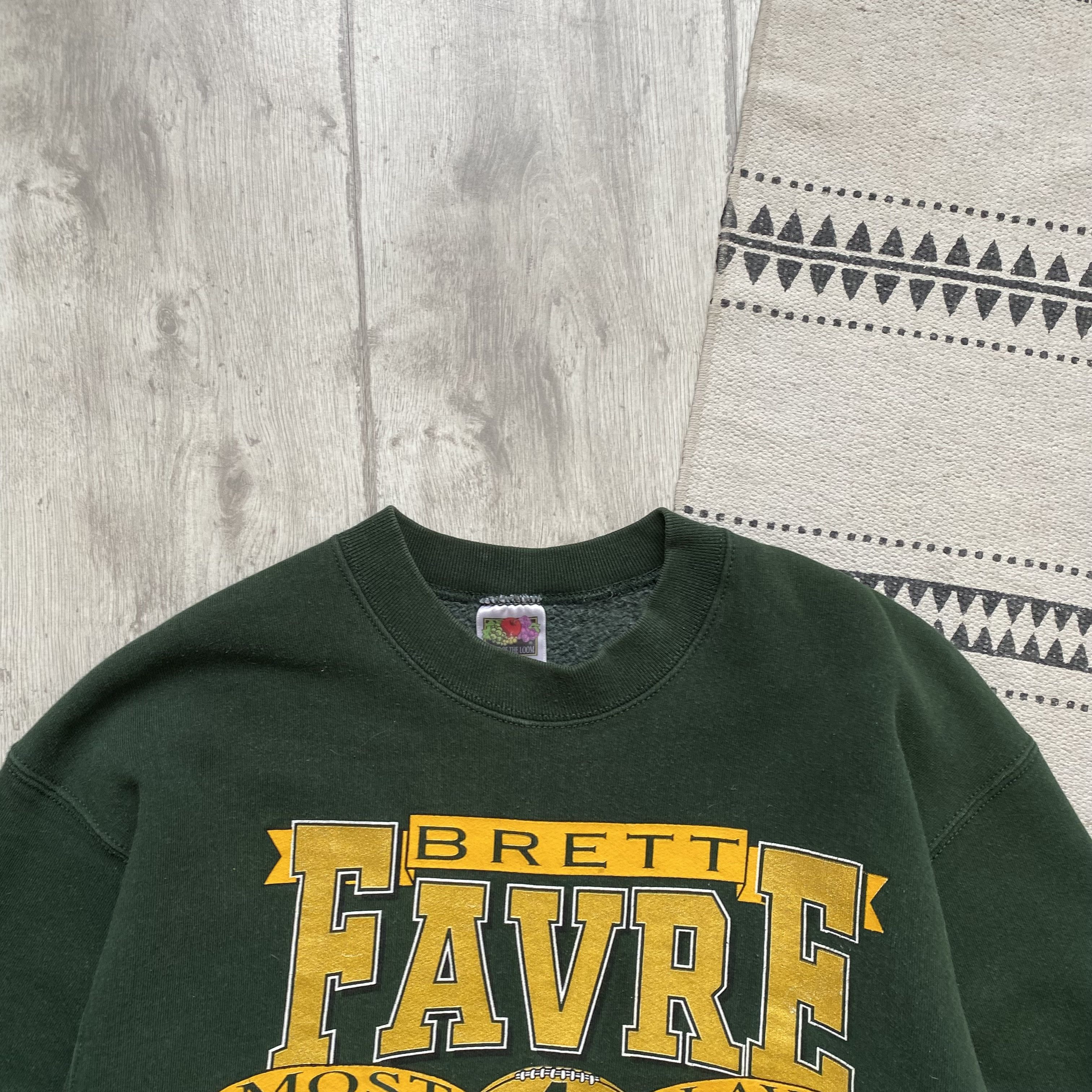 Russell Athletic 🏈96s Vintage Green Bay Packers Brett Favre MVP Sweatshirt Size US M / EU 48-50 / 2 - 3 Thumbnail