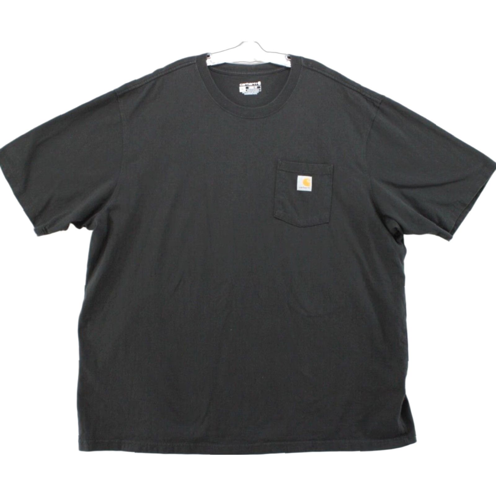 Carhartt VINTAGE Carhartt T-Shirt Mens 3XL Black Loose Fit K87 Workwear Pocket Heavyweight Cotton Size US XXL / EU 58 / 5 - 1 Thumbnail