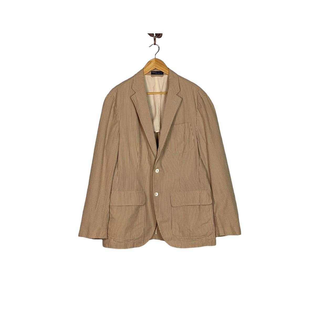 Polo Ralph Lauren 🔥LAST PRICE🔥 Polo By Ralph Lauren Vertical Stripes Blazer Size 42R - 1 Thumbnail