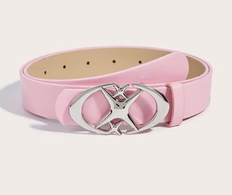 Japanese Brand Pink Triple Star PU Leather Belt Size 30 - 3 Thumbnail