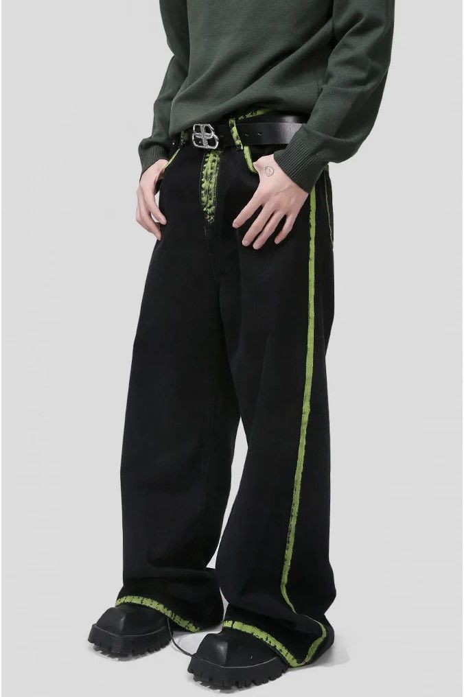 Designer × Japanese Brand Baggy loose jeans wide leg fashion streetwear pants Size US 30 / EU 46 - 4 Thumbnail