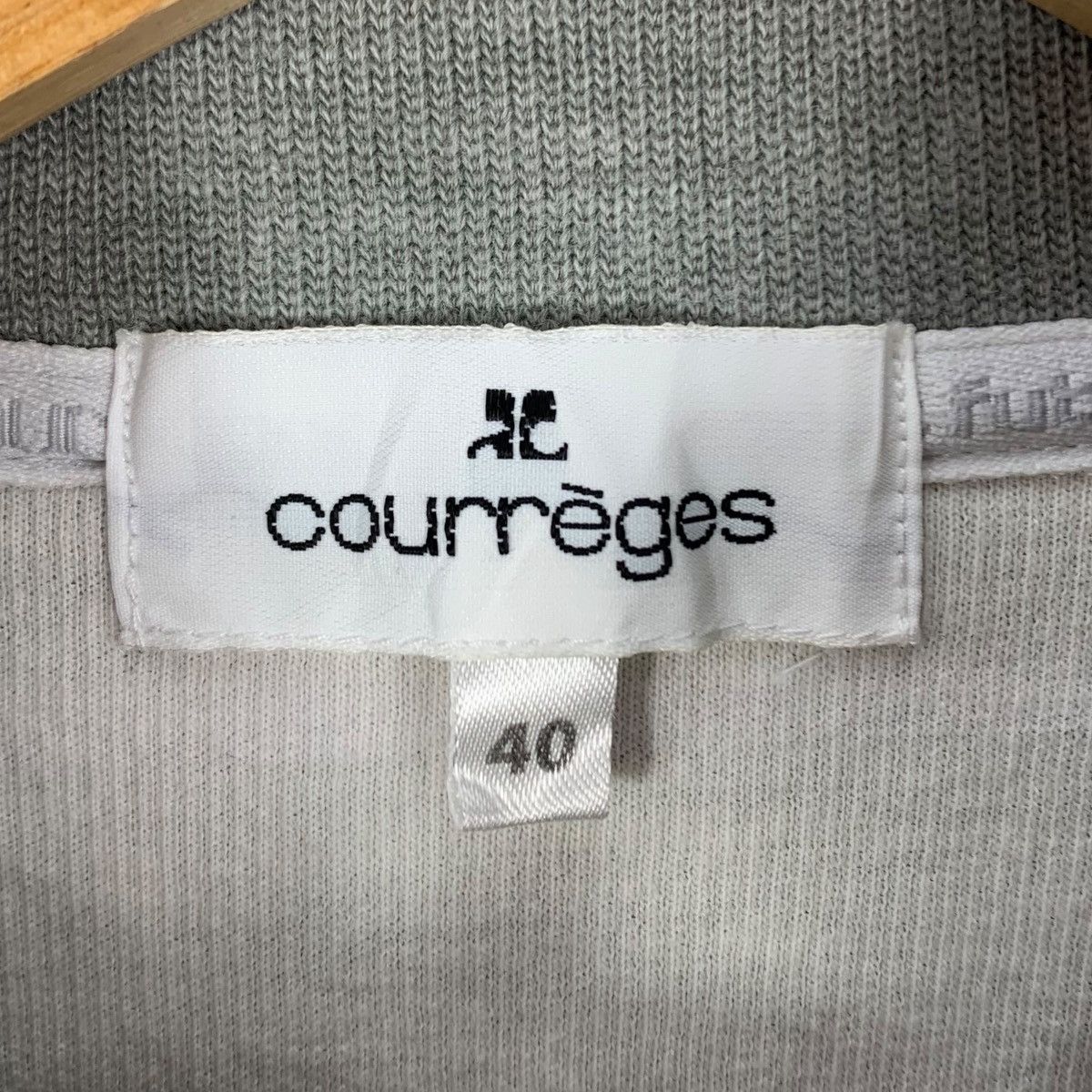 Courreges COURREGES SPORT FUTUR Paris Stripes Half Zipper Shirt Size S / US 4 / IT 40 - 6 Thumbnail