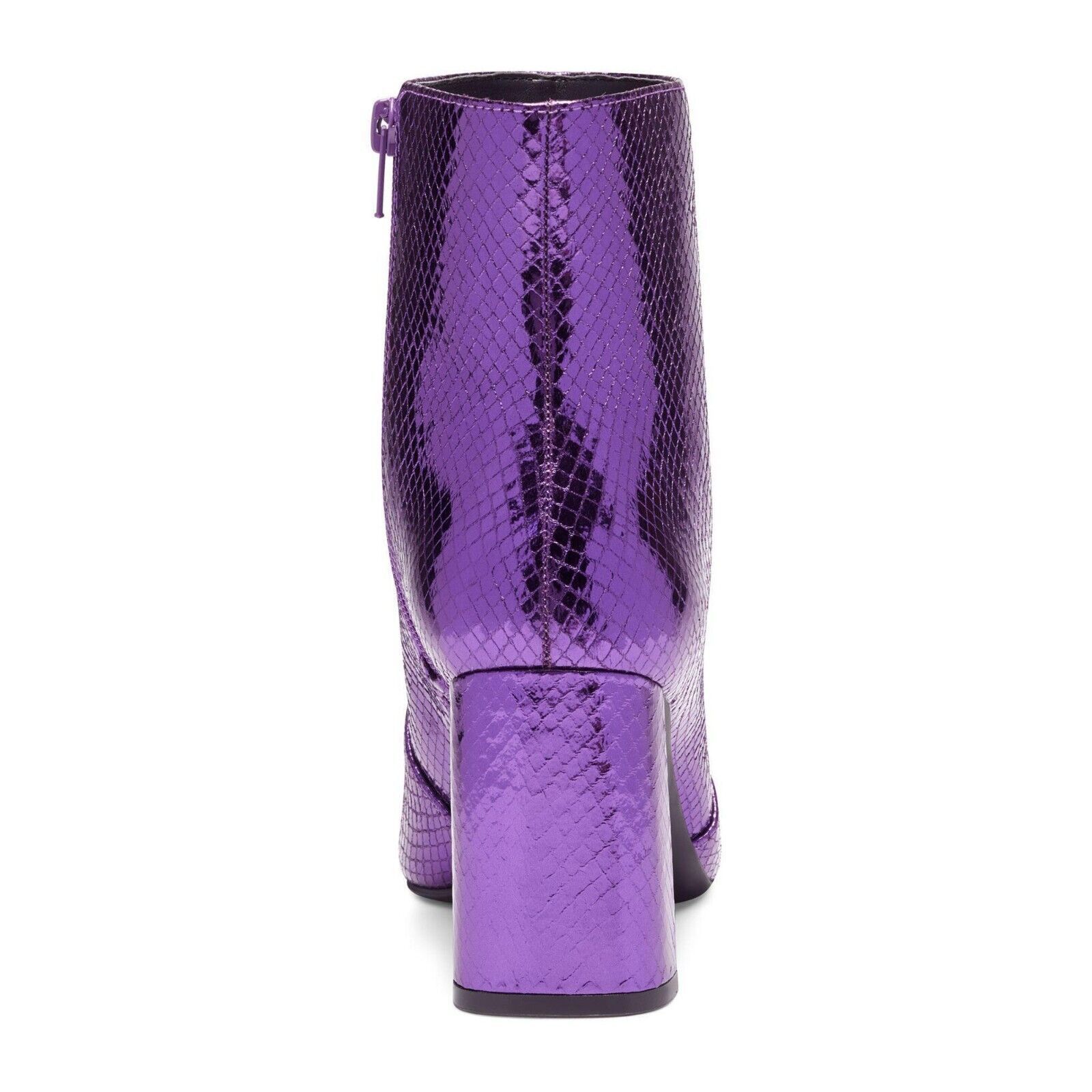 I.N.C INC ANILAF PURPLE METALLIC SNAKE PRINT ANKLE BOOTIE SZ 7.5 Size US 7.5 / IT 37.5 - 4 Thumbnail