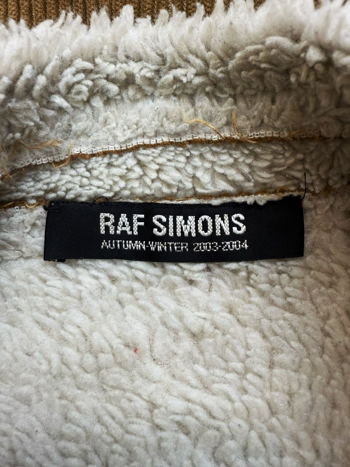 Raf Simons AW03 Raf Simons ‘Closer’ Shearling Lined Beige Perfecto Biker Jacket Size US S / EU 44-46 / 1 - 4 Thumbnail