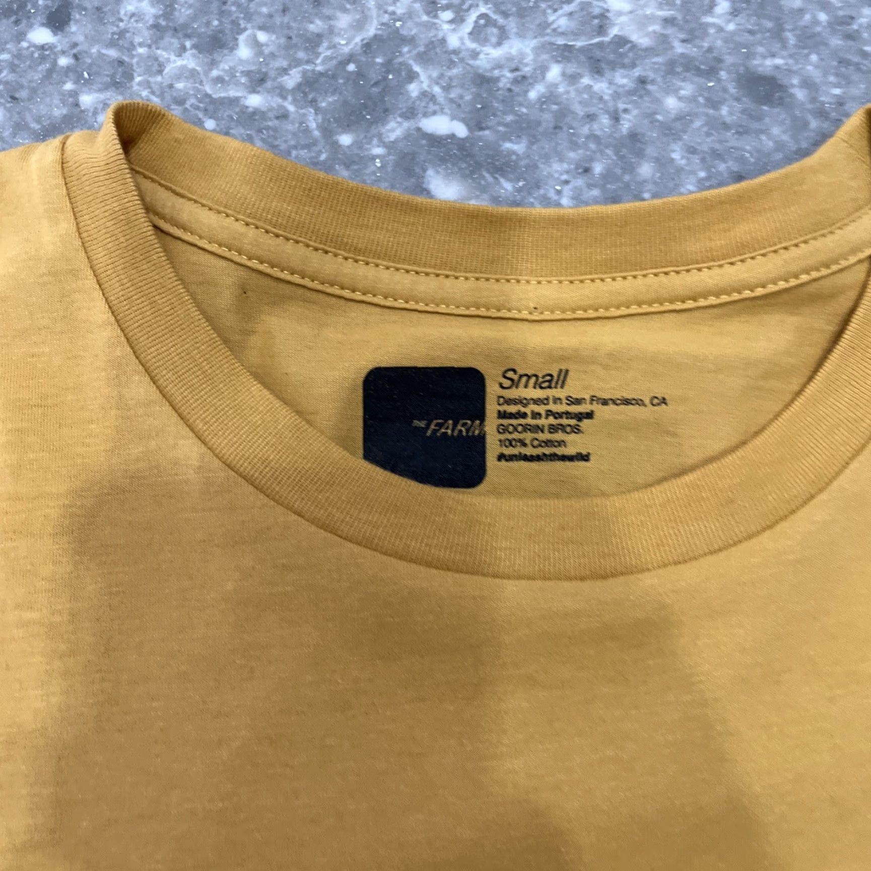Goorin Bros. MEN'S GOORIN BROS THE G.O.A.T TEE - T-SHIRT - THE FARM - S Yellow Rare Size US S / EU 44-46 / 1 - 4 Thumbnail