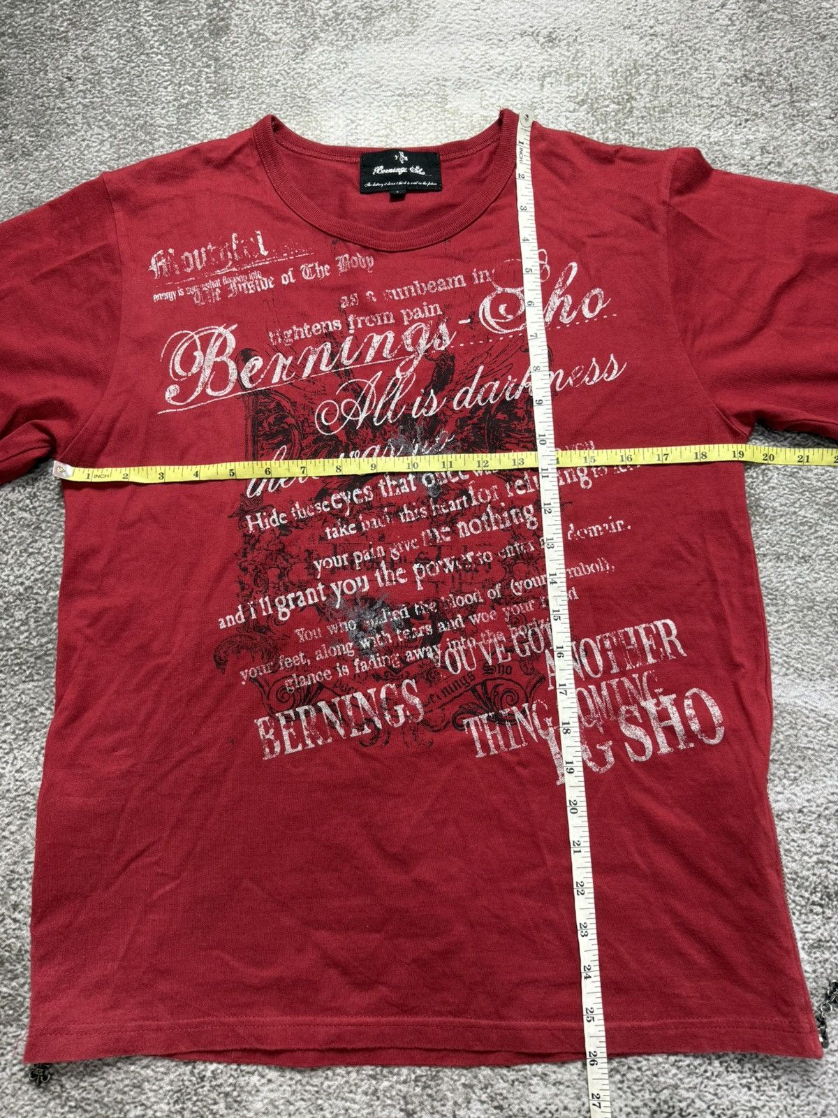 BERNINGS SHO BERNINGS SHO CRAZY POEM TEE Size US M / EU 48-50 / 2 - 11 Thumbnail