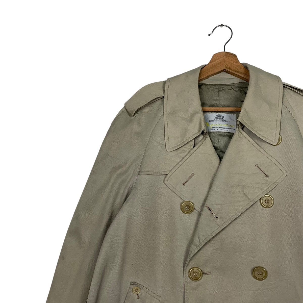 Aquascutum Vintage Aquascutum Double Breasted Trench Coat Size US M / EU 48-50 / 2 - 7 Thumbnail