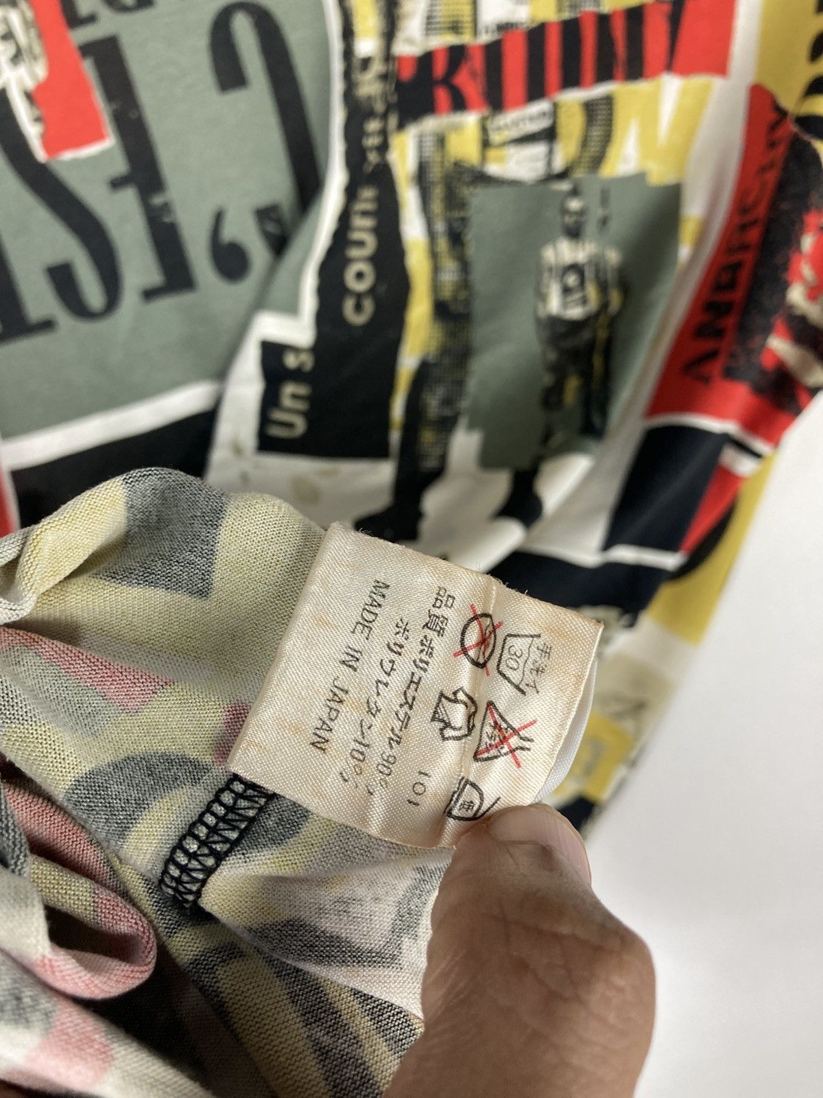 Jean Paul Gaultier Vintage 90s Runway Jean Paul Gaultier Anarchy Punk Newspaper Size US M / EU 48-50 / 2 - 8 Thumbnail