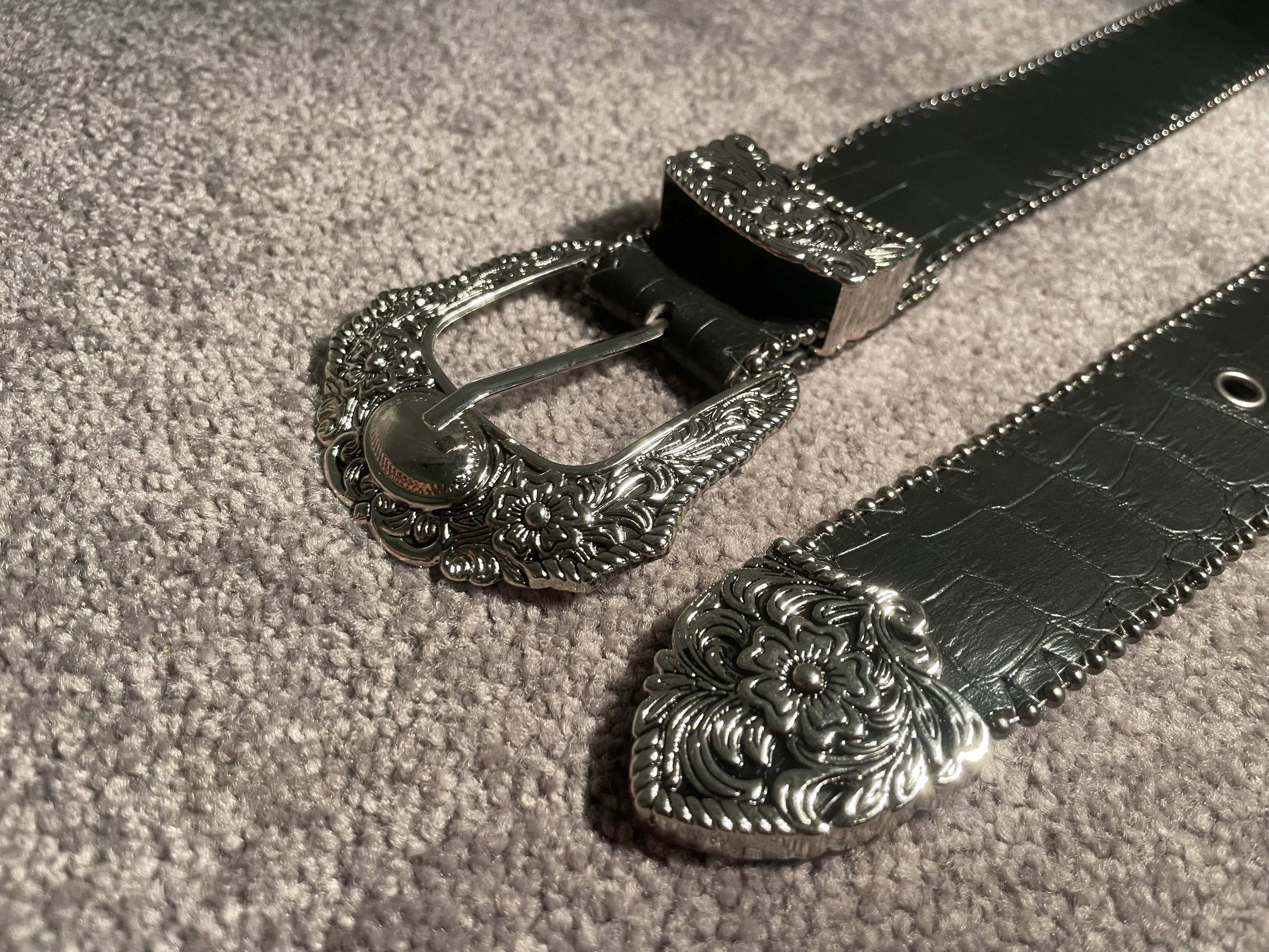 Other Black Studded Belt Size ONE SIZE - 2 Thumbnail