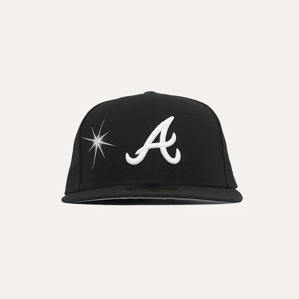 image of Ay El Ay En Ay Tee El Atlanta New Era 7 3/8 in Black, Men's