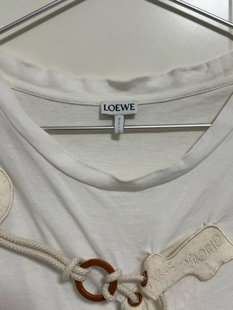 Loewe Loewe Short-sleeved T-shirt decorated with drawstring Size S / US 4 / IT 40 - 3 Thumbnail