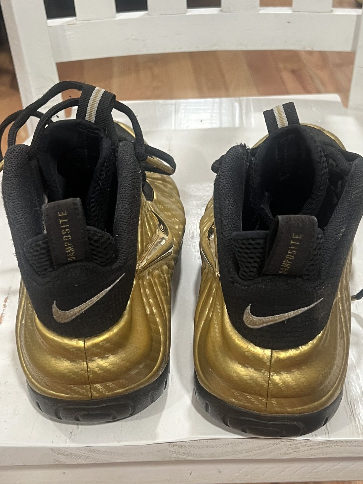 Nike Nike Air Foamposites Pro “Metallic Gold” Size US 11.5 / EU 44-45 - 3 Thumbnail