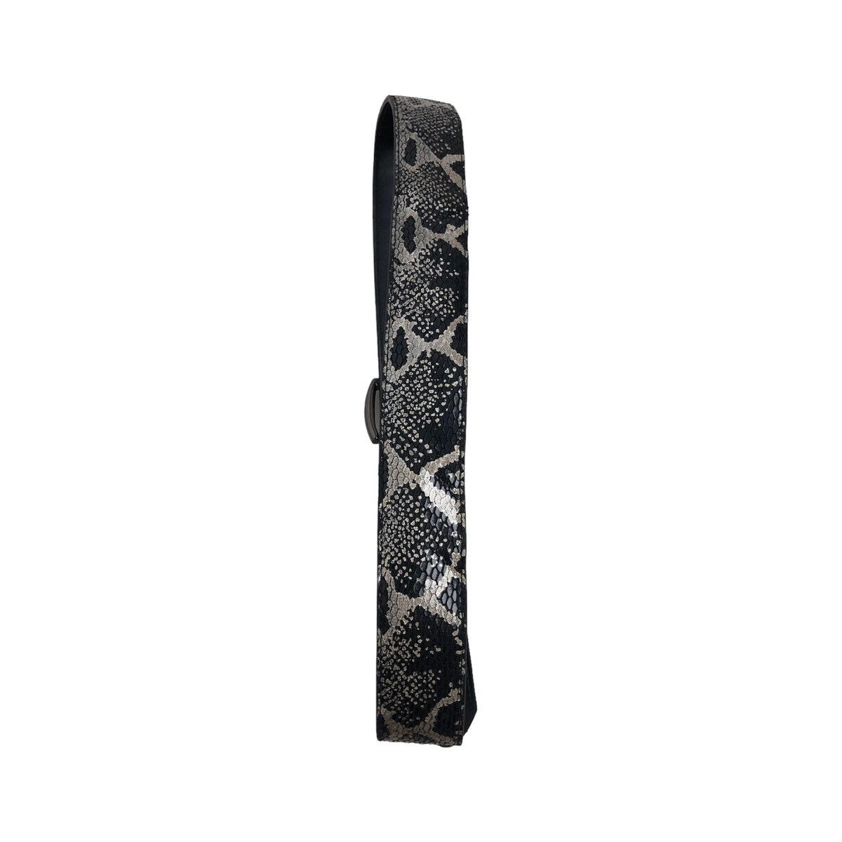 If Six Was Nine Black Snakeskin KMRii Style Belt Very Nice Design Size 40 - 2 Thumbnail