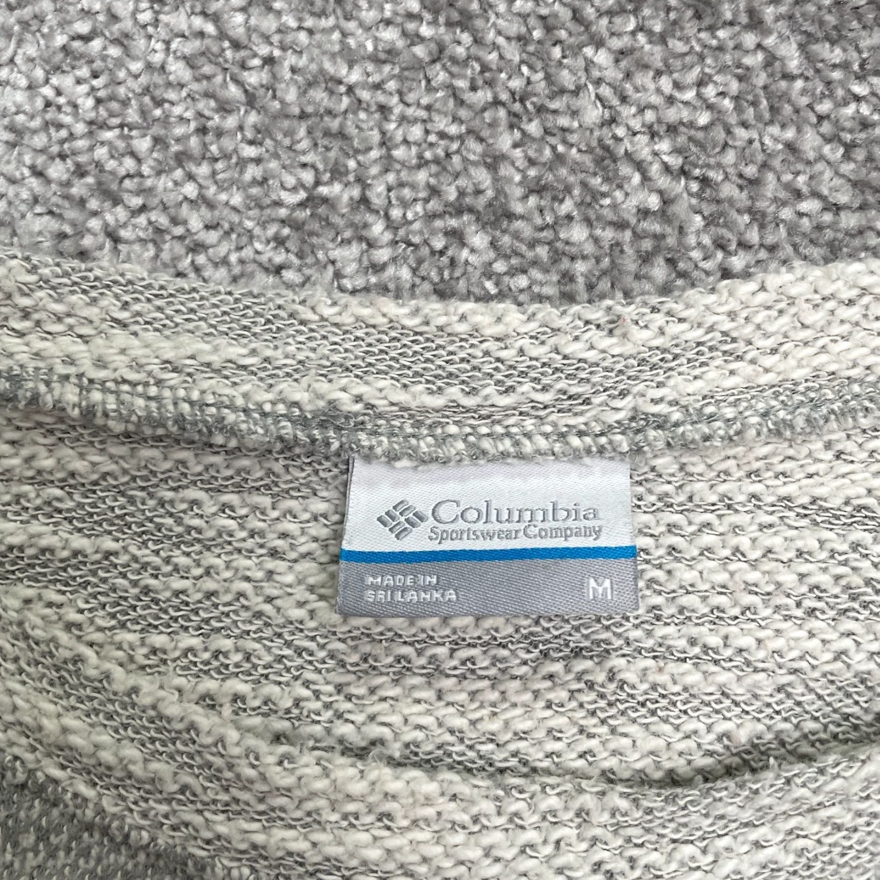 Vintage Columbia Sweater Womens Medium Heather Gray Round Neck 3/4 Sleeve Pullover Casual Knit Size M / US 6-8 / IT 42-44 - 6 Thumbnail
