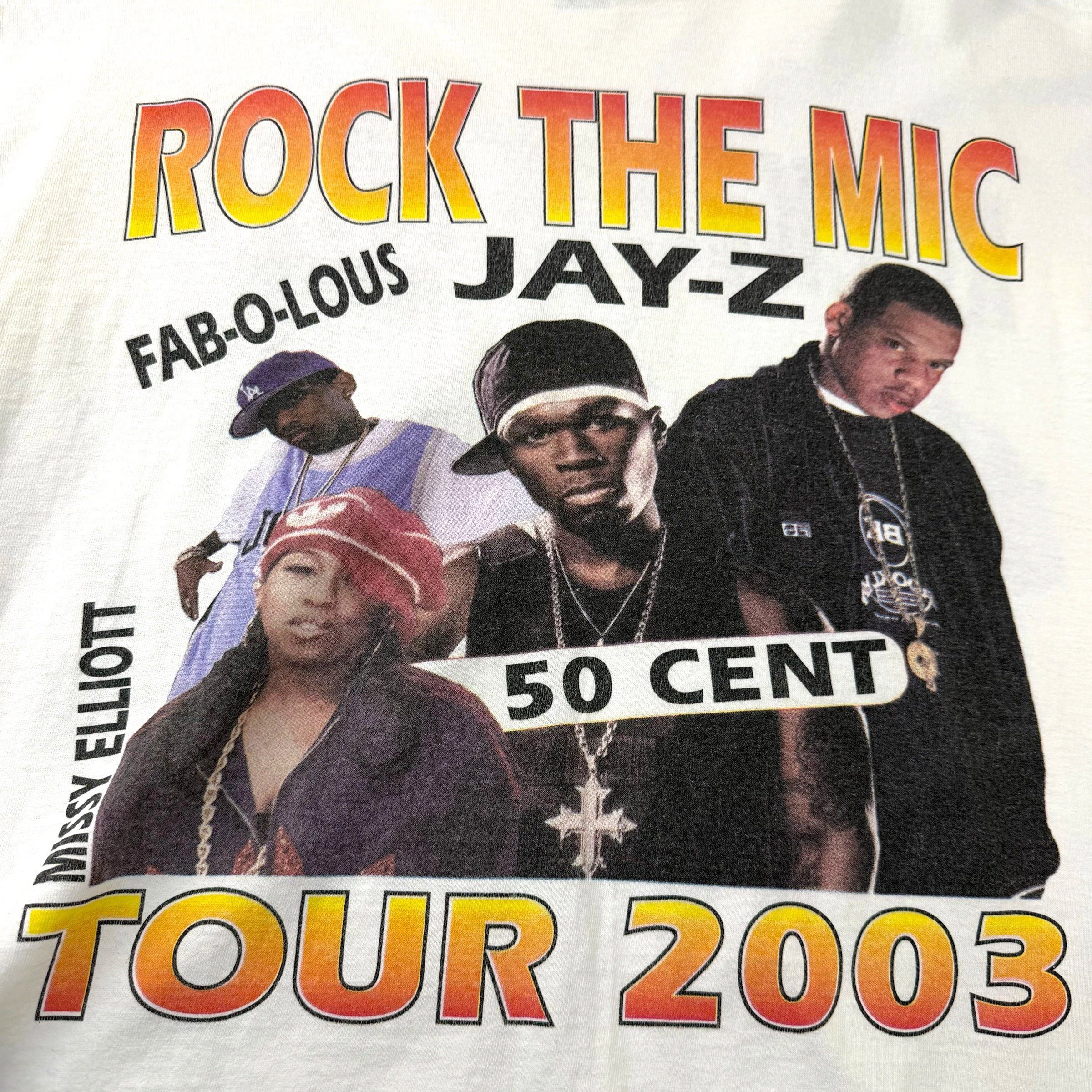 Vintage Vintage 2003 Rock the Mic Tour Jay-Z / 50 Cent XL Size US XL / EU 56 / 4 - 5 Thumbnail