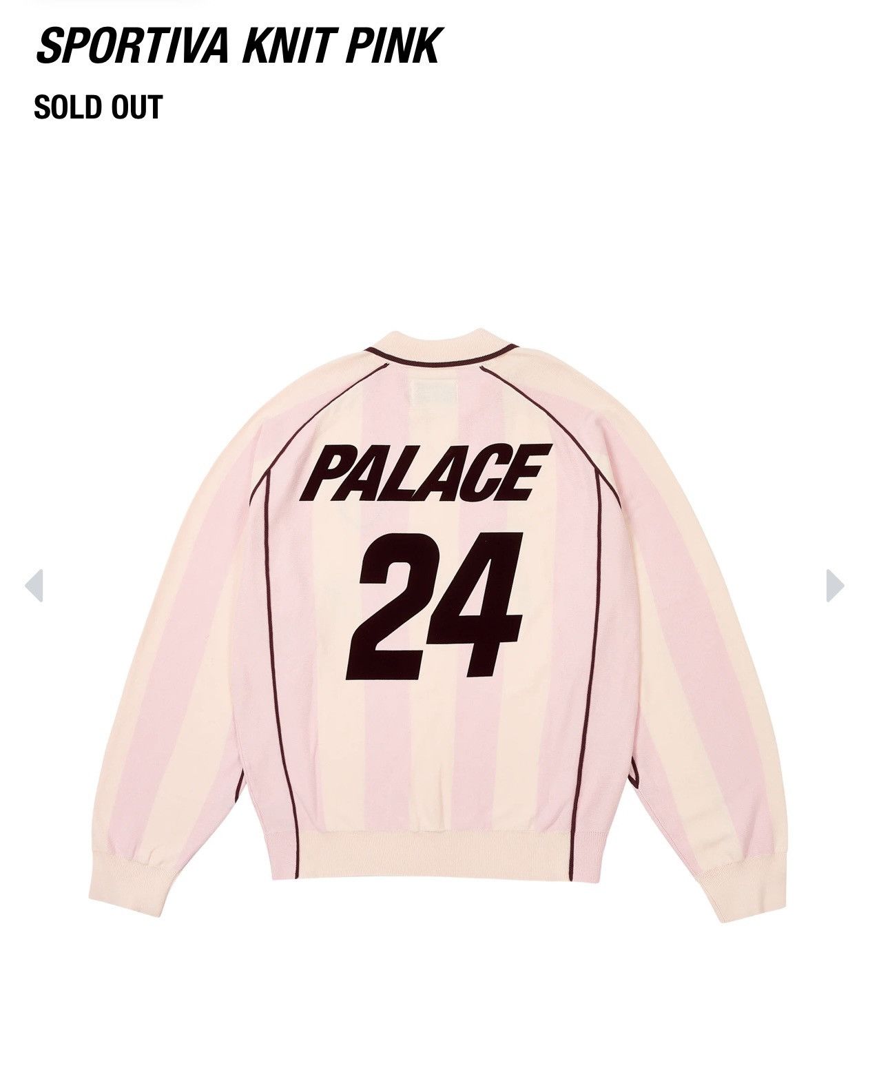 Palace Palace Sportiva Knit Pink Long Sleeve Valentine's Day Size US L / EU 52-54 / 3 - 2 Thumbnail