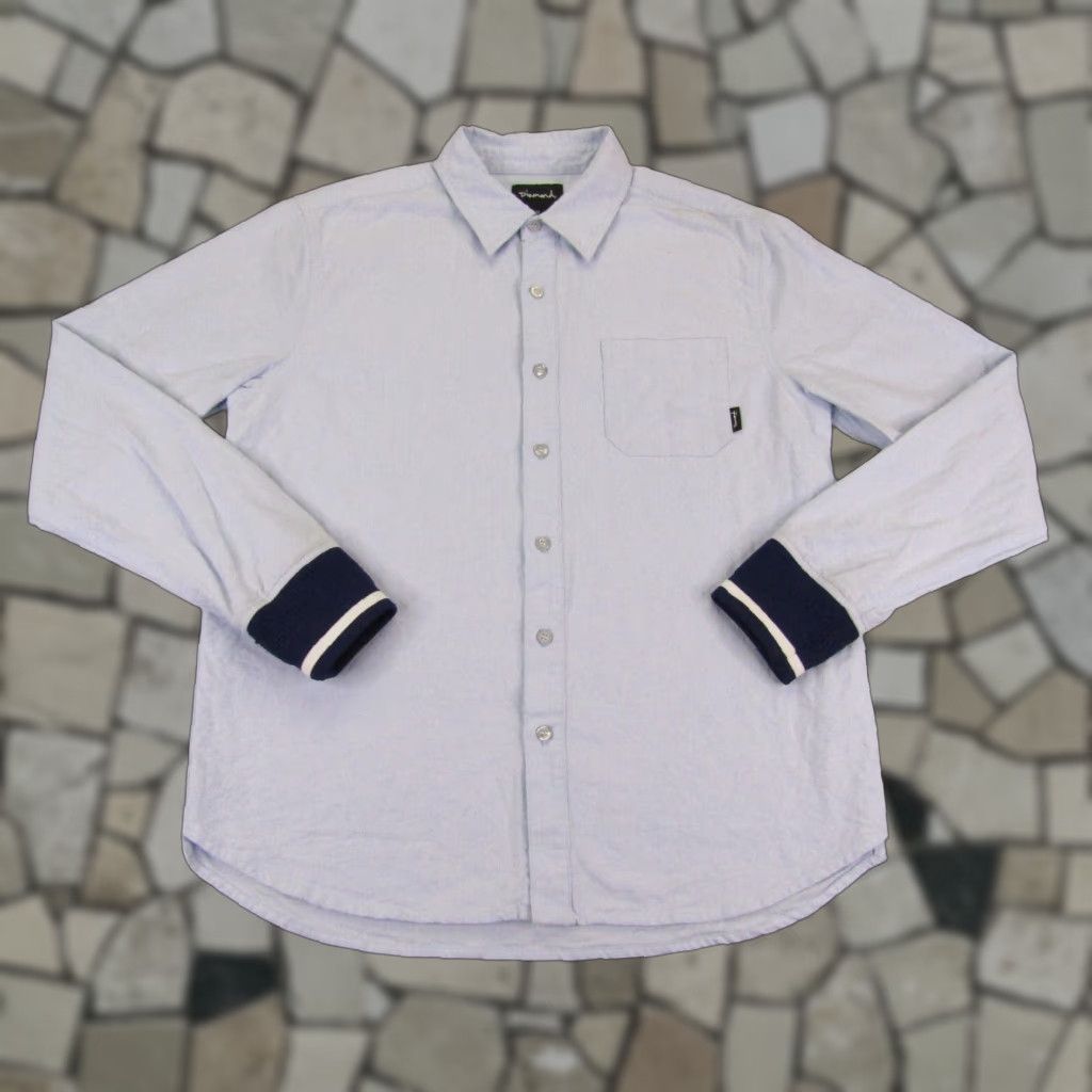 Diamond Supply Co. DIAMOND SUPPLY CO. Button Up Shirt Mens Medium Blue Long Sleeve Casual Skater Outdoor Size US M / EU 48-50 / 2 - 1 Thumbnail