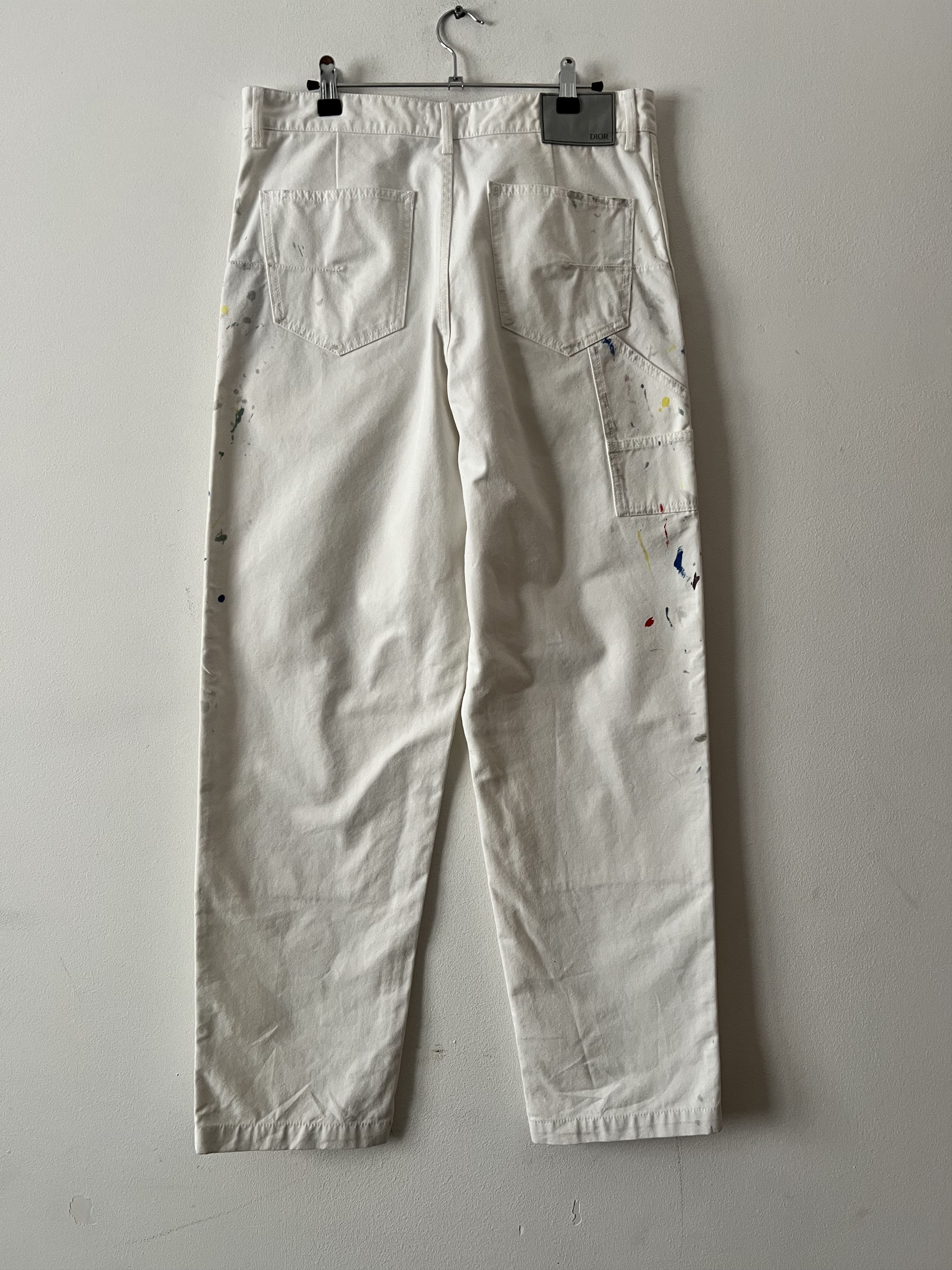 Dior Dior Paint Splatter Carpenter Jeans Size US 31 - 3 Thumbnail