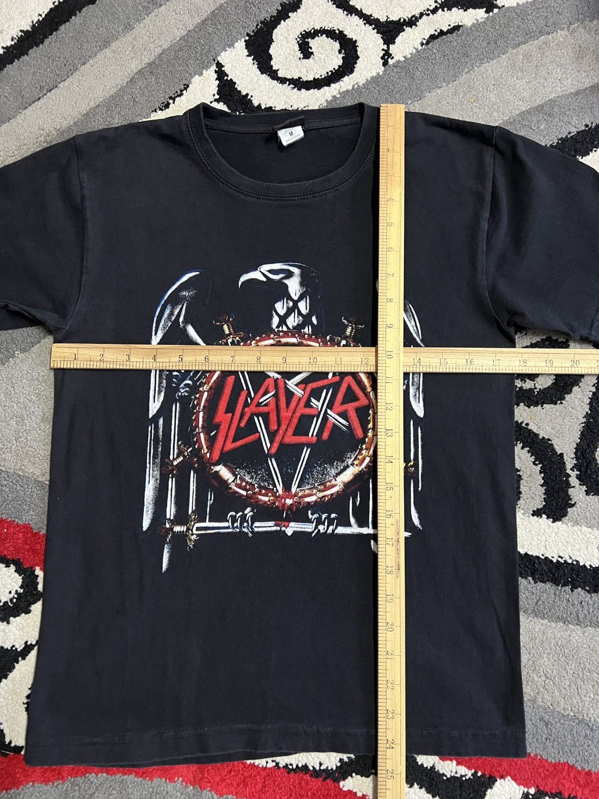 Band Tees Vintage Slayer Pentagram Eagle Band Tees Size M / US 6-8 / IT 42-44 - 9 Thumbnail