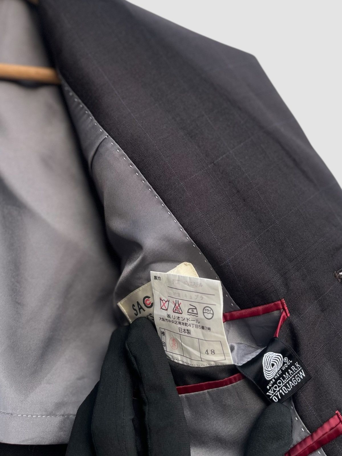 Yohji Yamamoto Sacsny Y’saccs Plaid Wool Blend Blazer Size US M / EU 48-50 / 2 - 8 Thumbnail