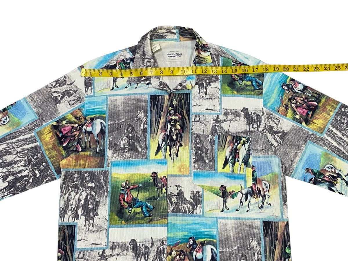 United Colors Of Benetton United Colors Of Benetton Cowboys Printed Shirt Button Ups Size US S / EU 44-46 / 1 - 13 Thumbnail