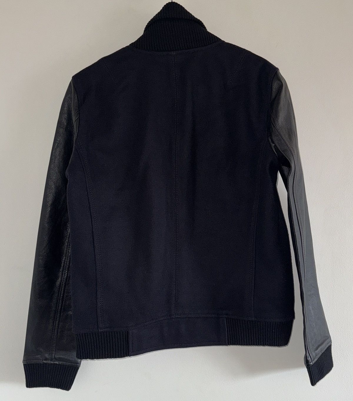 Sandro Sandro Wool & Leather Bomber Jacket Size US S / EU 44-46 / 1 - 2 Thumbnail