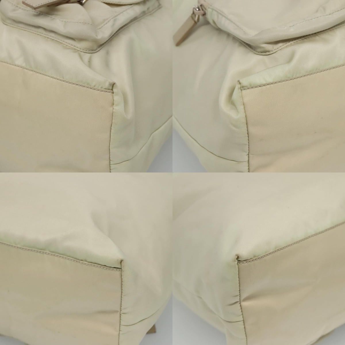 Prada PRADA Tote Bag Nylon Ivory Silver Size ONE SIZE - 10 Thumbnail