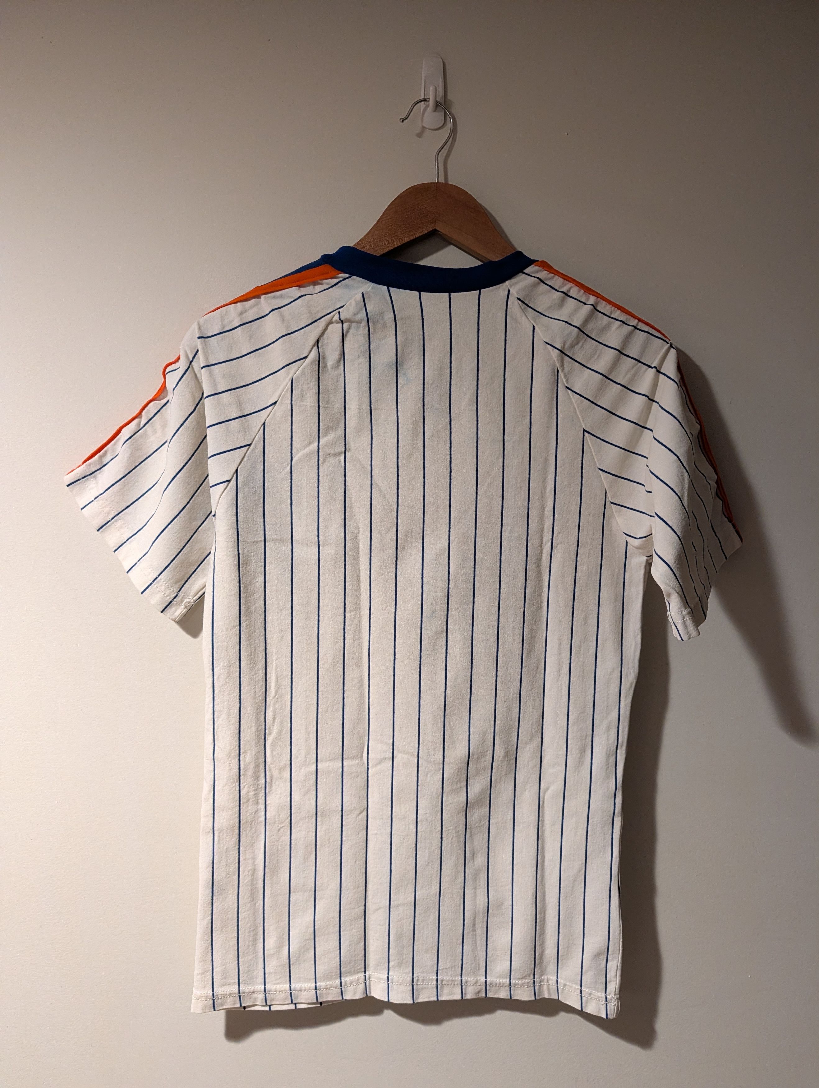 MLB Vintage 80s New York Mets MLB Baseball Sand-Knit T-Shirt Size US M / EU 48-50 / 2 - 9 Thumbnail