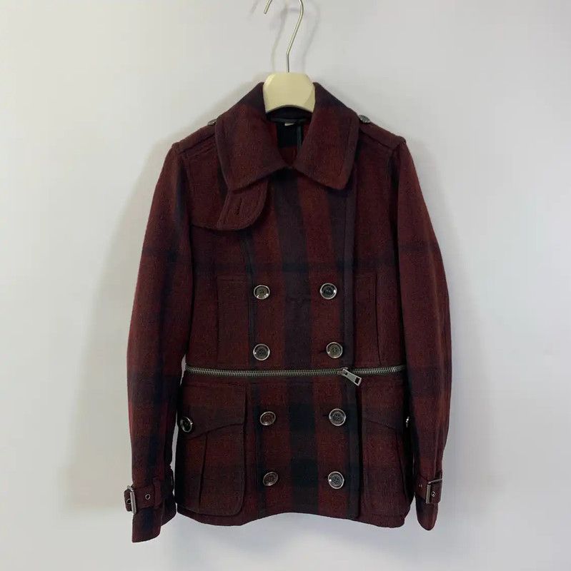 Burberry Burberry Red Wool Women's Trench Coat Size ONE SIZE - 1 Thumbnail