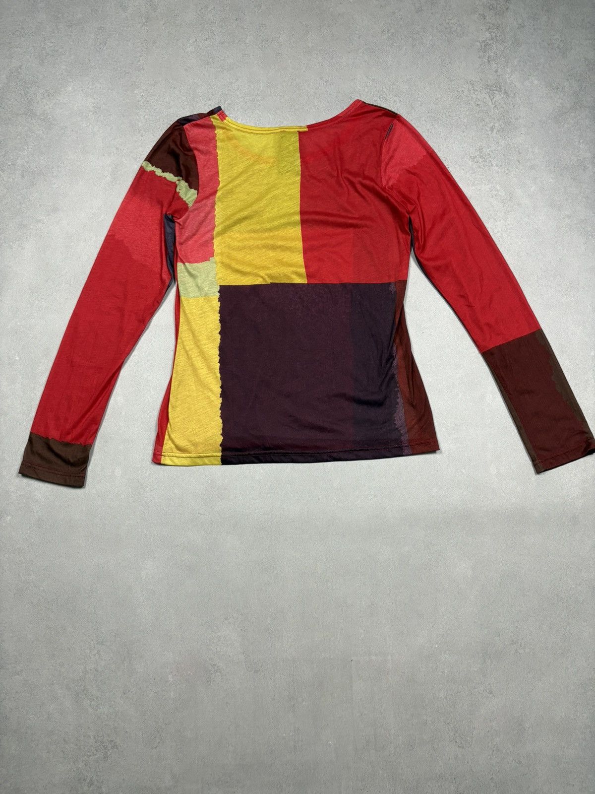 Rundholz Rundholz Abstract Color Block Mesh Long Sleeve Top Size M Size M / US 6-8 / IT 42-44 - 15 Thumbnail