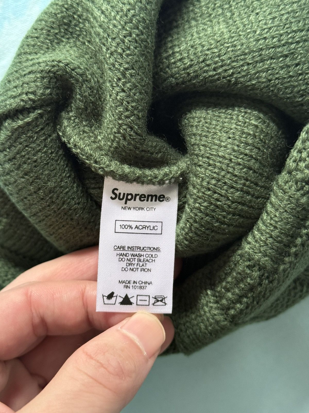 Supreme Supreme basket weave beanie dark green hat Size ONE SIZE - 4 Thumbnail
