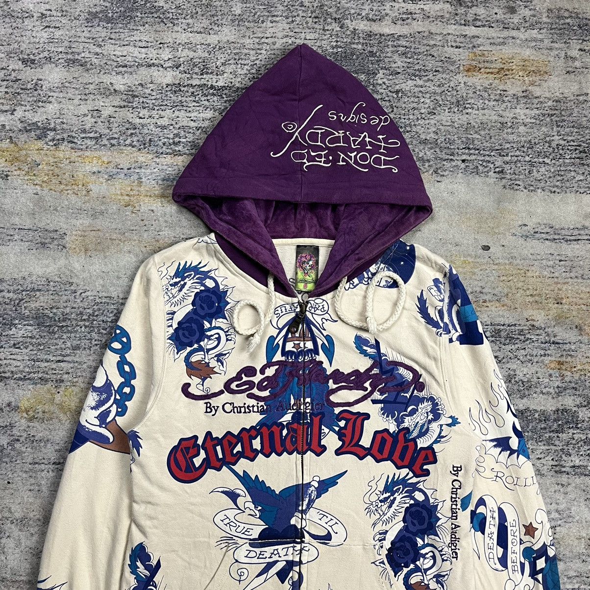 Ed Hardy Y2k Ed Hardy by Christian Audigier all over print zip hoodie Size US S / EU 44-46 / 1 - 3 Thumbnail