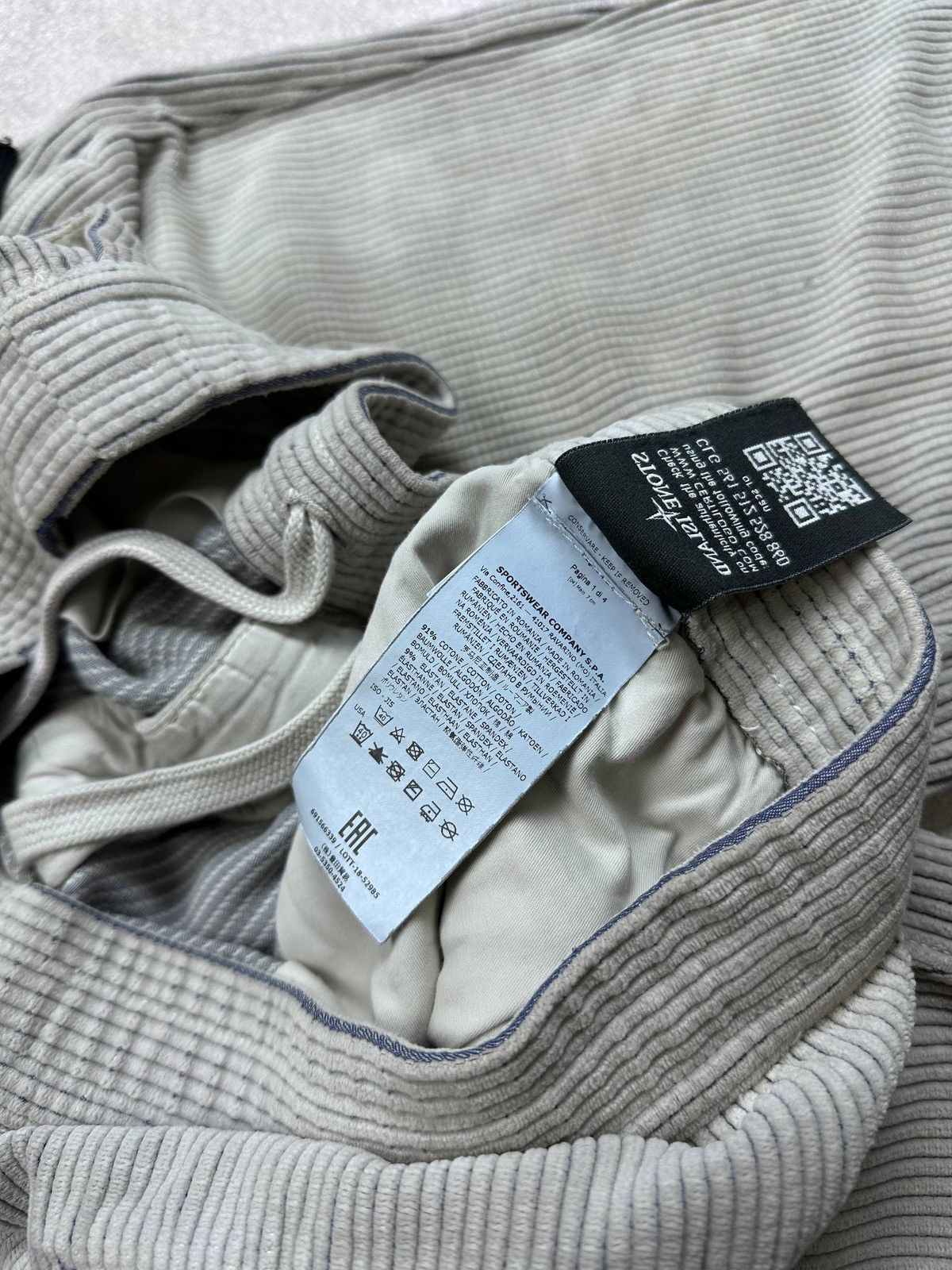 Stone Island Vintage Stone Island Corduroy Big Logo Pants L Size US 34 / EU 50 - 12 Thumbnail