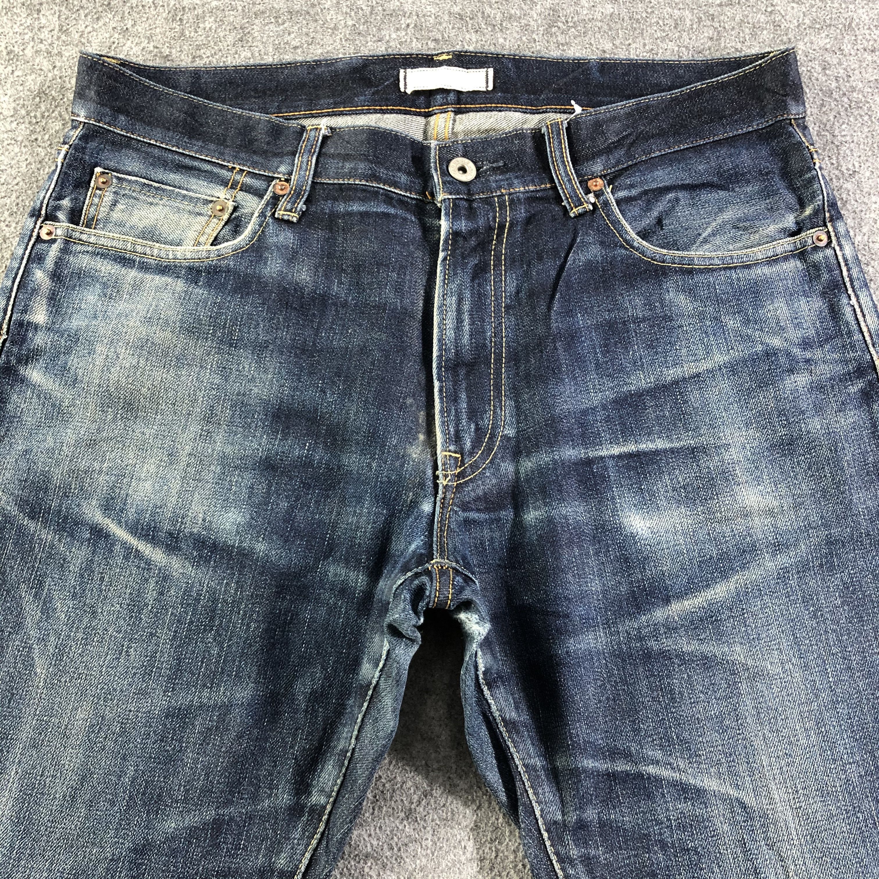 Uniqlo Blue Wash Uniqlo Jeans-J2939 Size US 35 - 3 Thumbnail