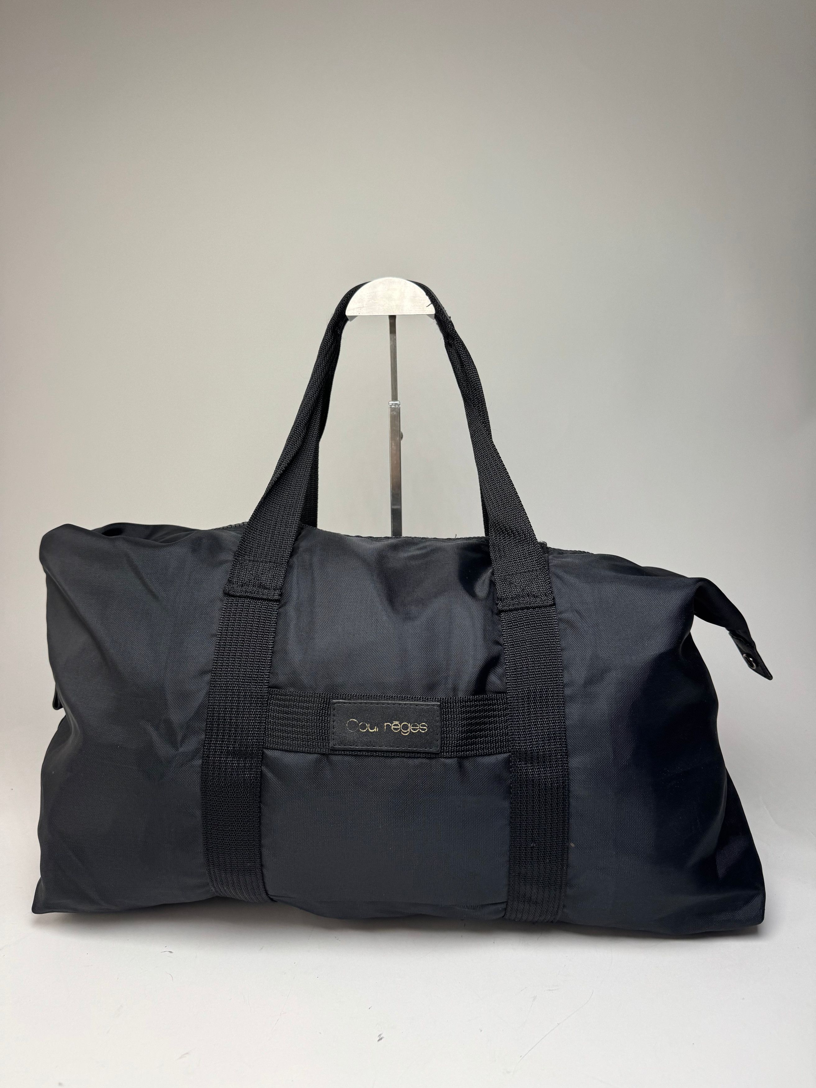 Courreges Vintage Polyester Duffel Bag Black Size ONE SIZE - 1 Thumbnail