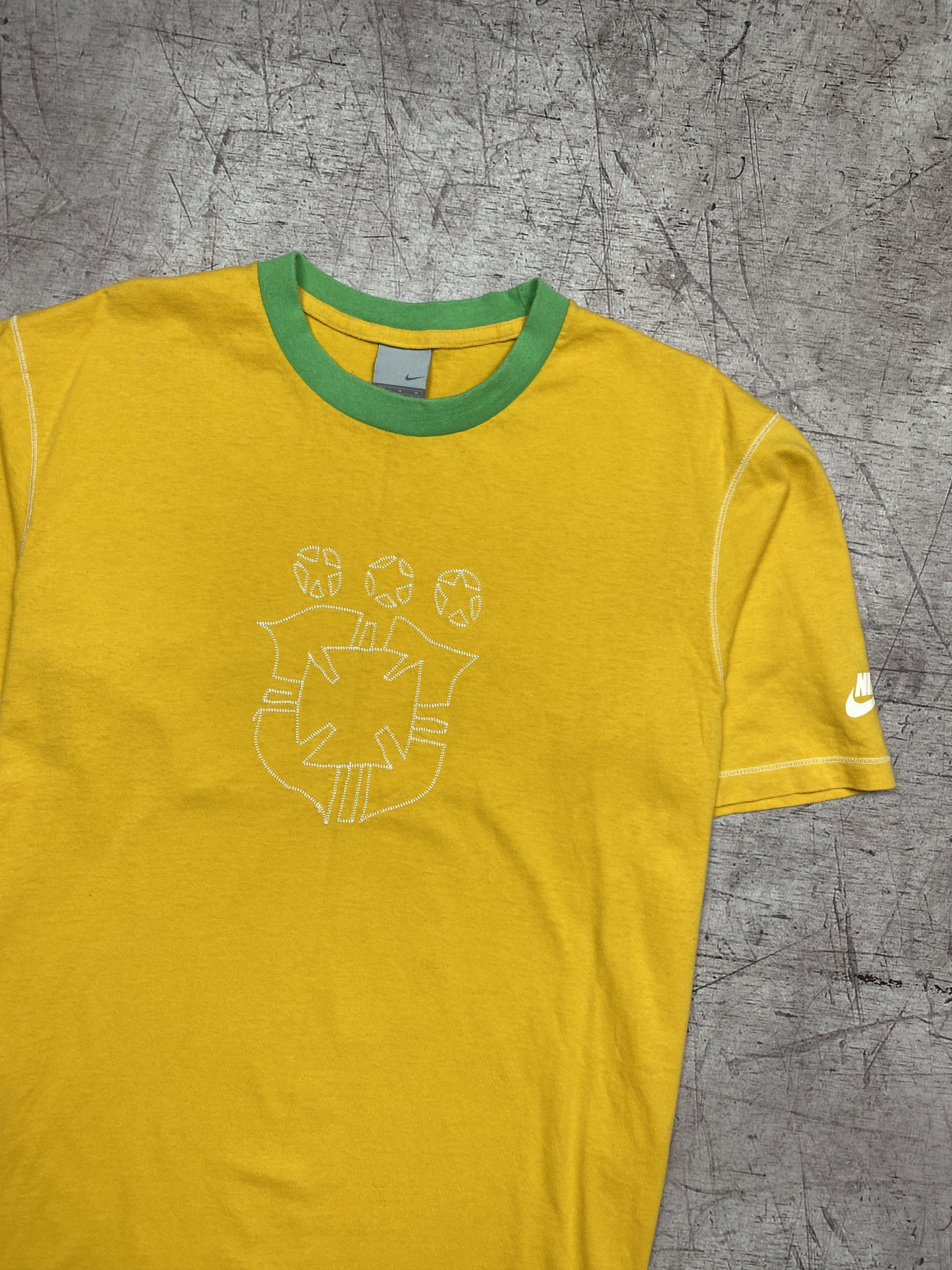 Nike × Vintage Nike Brasil Vintage Mens T-Shirt Estadio Azteca Y2K Size US M / EU 48-50 / 2 - 2 Thumbnail