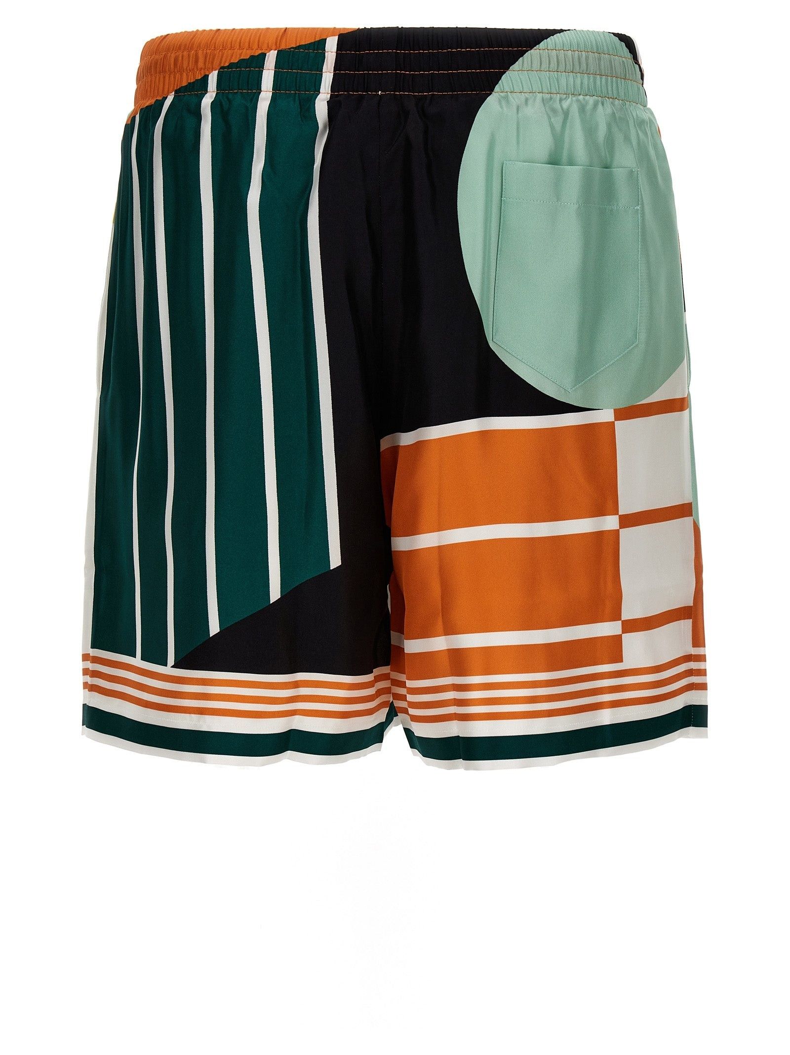 Casablanca o1mle0326 Drawstring Silk Short Court in Multicolor Size US 30 / EU 46 - 2 Thumbnail