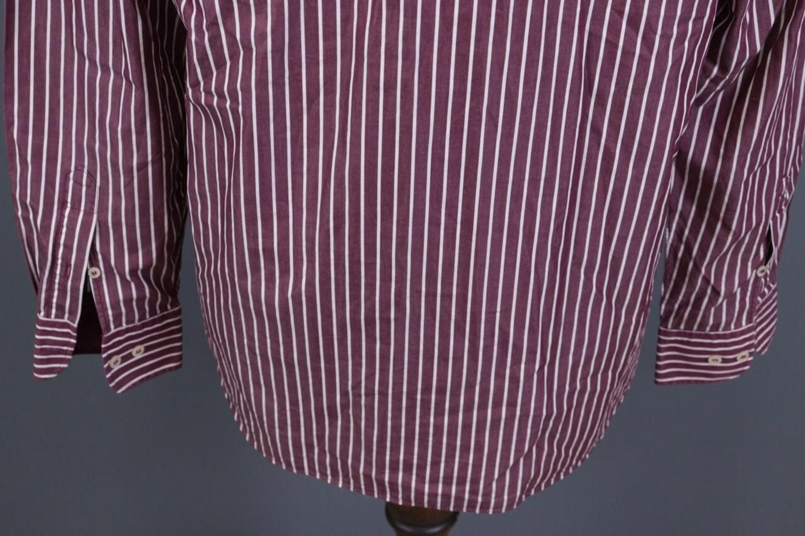 Paul & Shark Paul & Shark Yachting Burgundy Striped Shirt Size 41 Size US M / EU 48-50 / 2 - 11 Thumbnail